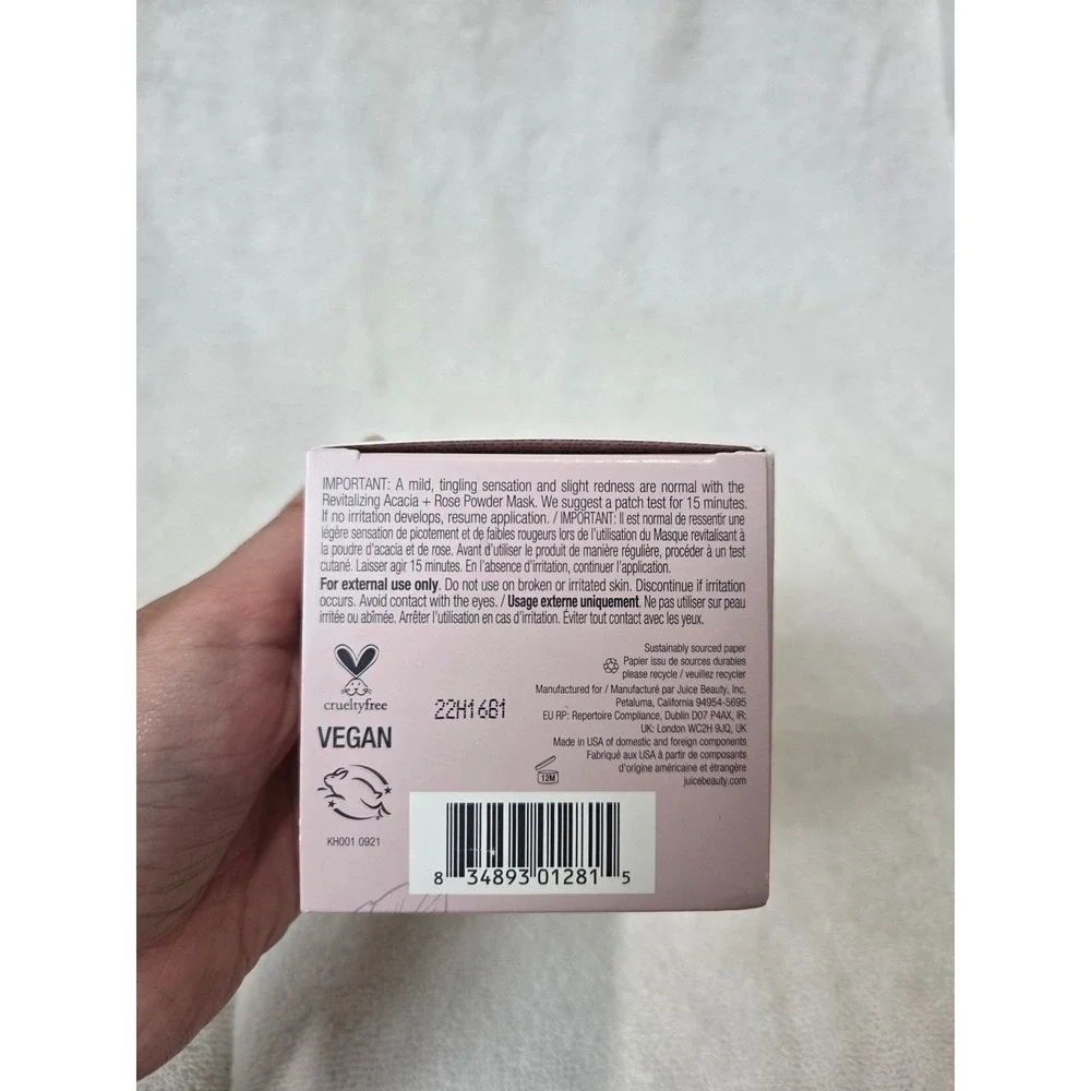 Kate Hudson Juice Beauty Revitalizing Acacia & Rose Powder Mask 1.7 oz Brand New